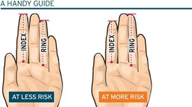ارتباط طول انگشتان دست با خطر ابتلا به سرطان!