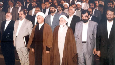مراسم اعطای دکترای افتخاری دانشگاه تهران به آیت‌الله هاشمی در سال ۷۶ + تصاویر