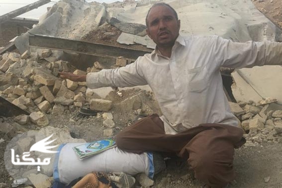 روایت زندگی تنهاترین مرد روستای زلزله‌زده تپانی
