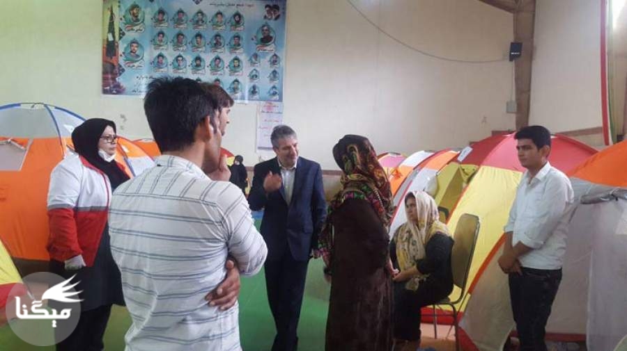 بازدید رئیس سازمان نظام روان شناسی گلستان از کمپ های سیل زدگان
