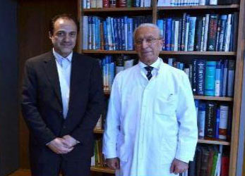 دیدار رییس دانشگاه علوم پزشکی خراسان شمالی با پروفسور سمیعی و دعوت برای سفر وی به این استان